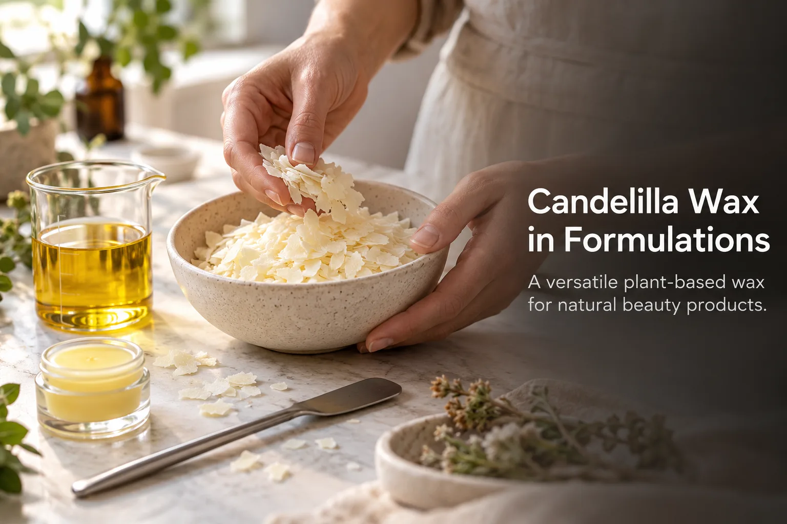 candelilla wax uses in cosmetic formulations
